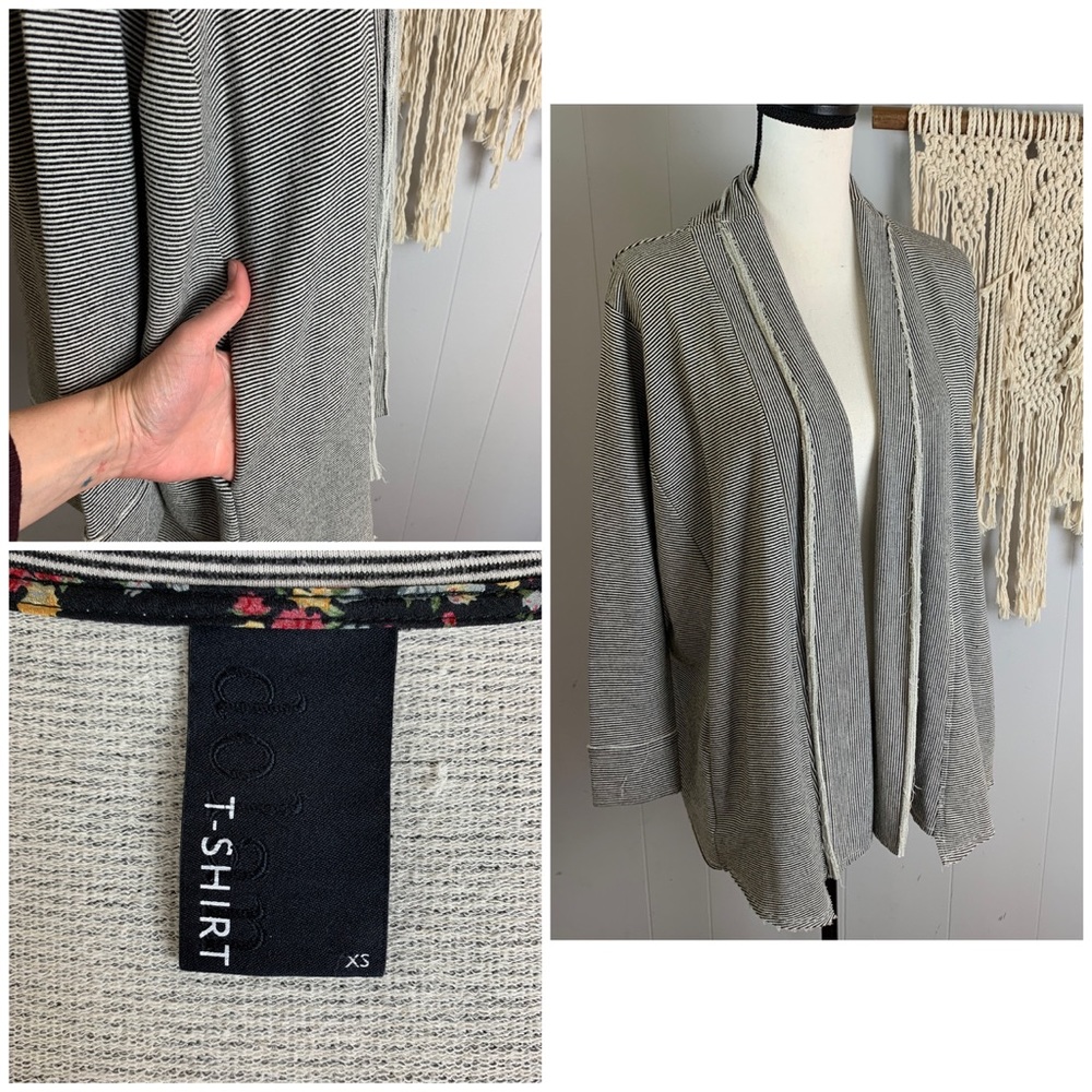 Anthropologie Dolan T-Shirt Open Front Cardigan-XS